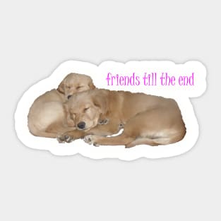 friends till the end Sticker